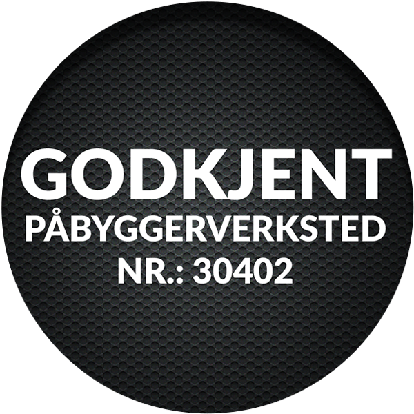Steinkjer Mekaniske AS er fra 2. mai 2017 Godkjent som PÅBYGGERVERKSTED av Statens Vegvesen.